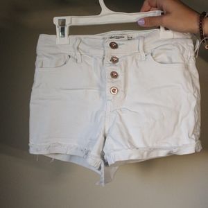 Abercrombie Kids White High Rise Shorts In Kids